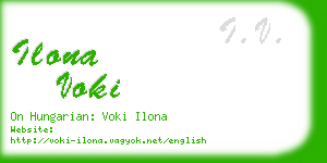 ilona voki business card